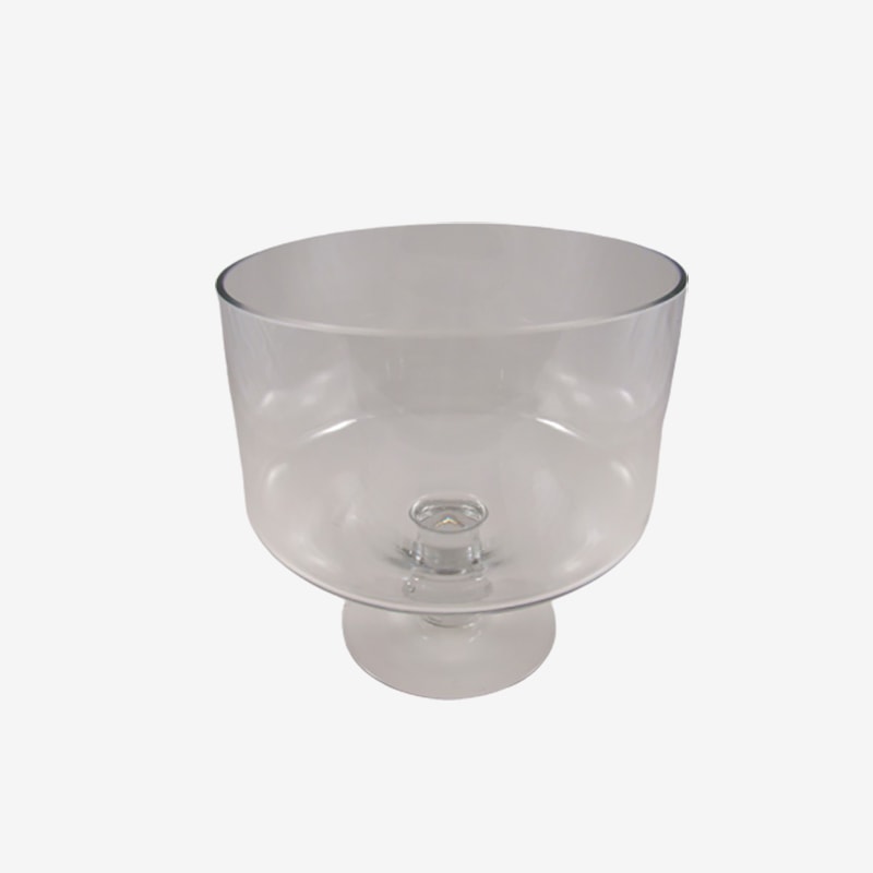 Glass Bowl with Foot 20cm High