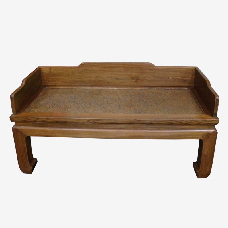 Chinese Wooden Daybed/Chaise Seat