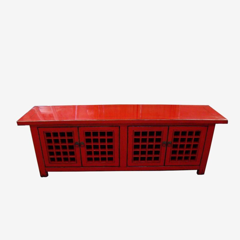 Oriental Chinese Red Console/Sideboard