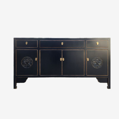 Oriental Sideboard/Buffet three drawers four doors