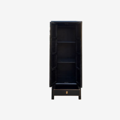 Oriental Tall Black Cabinet