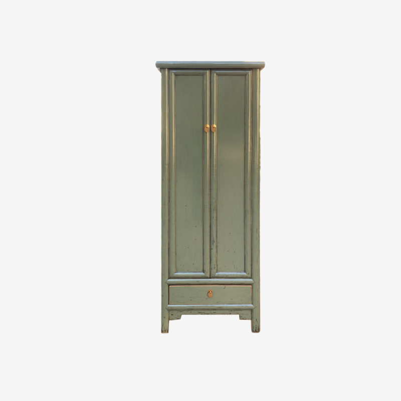 Oriental Tall Grey/Green Cabinet