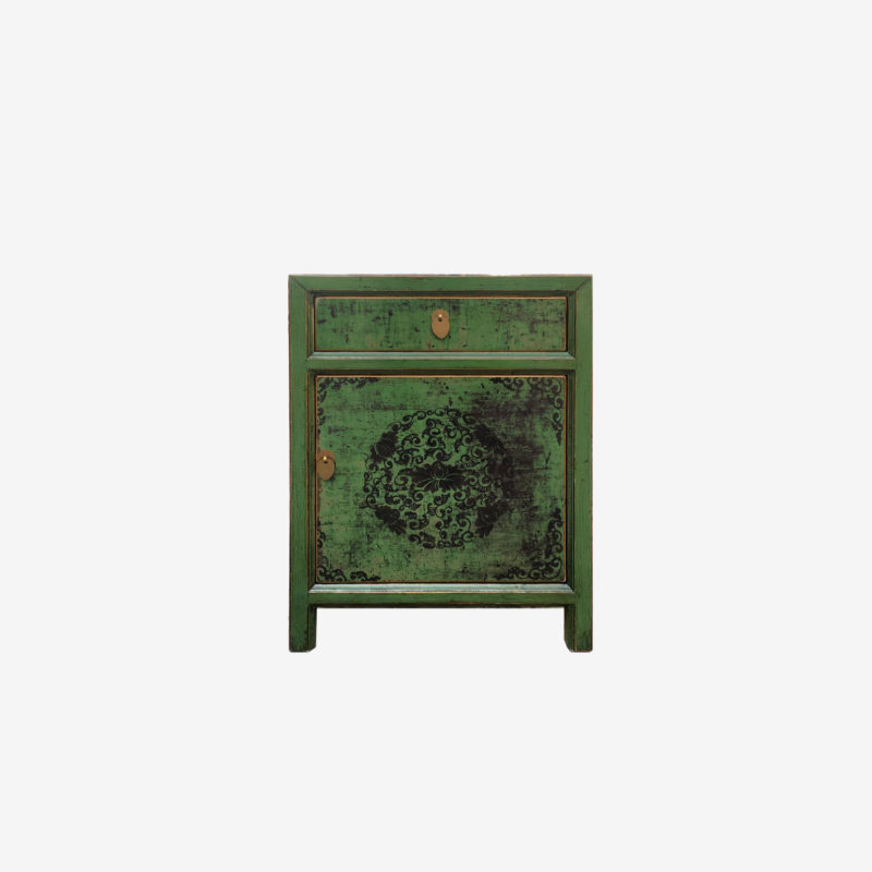 Oriental Bedside with one door one drawer