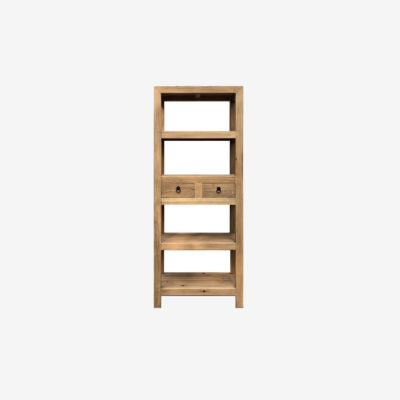 Shelving unit with two drawers